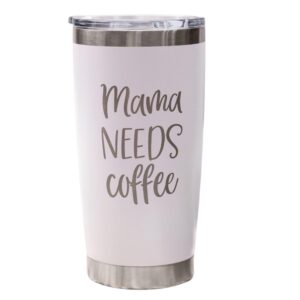 Keeps coffee hot for hours and reminds people you’re running on caffeine, not patience.