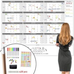 Dry erase family calendar for command central